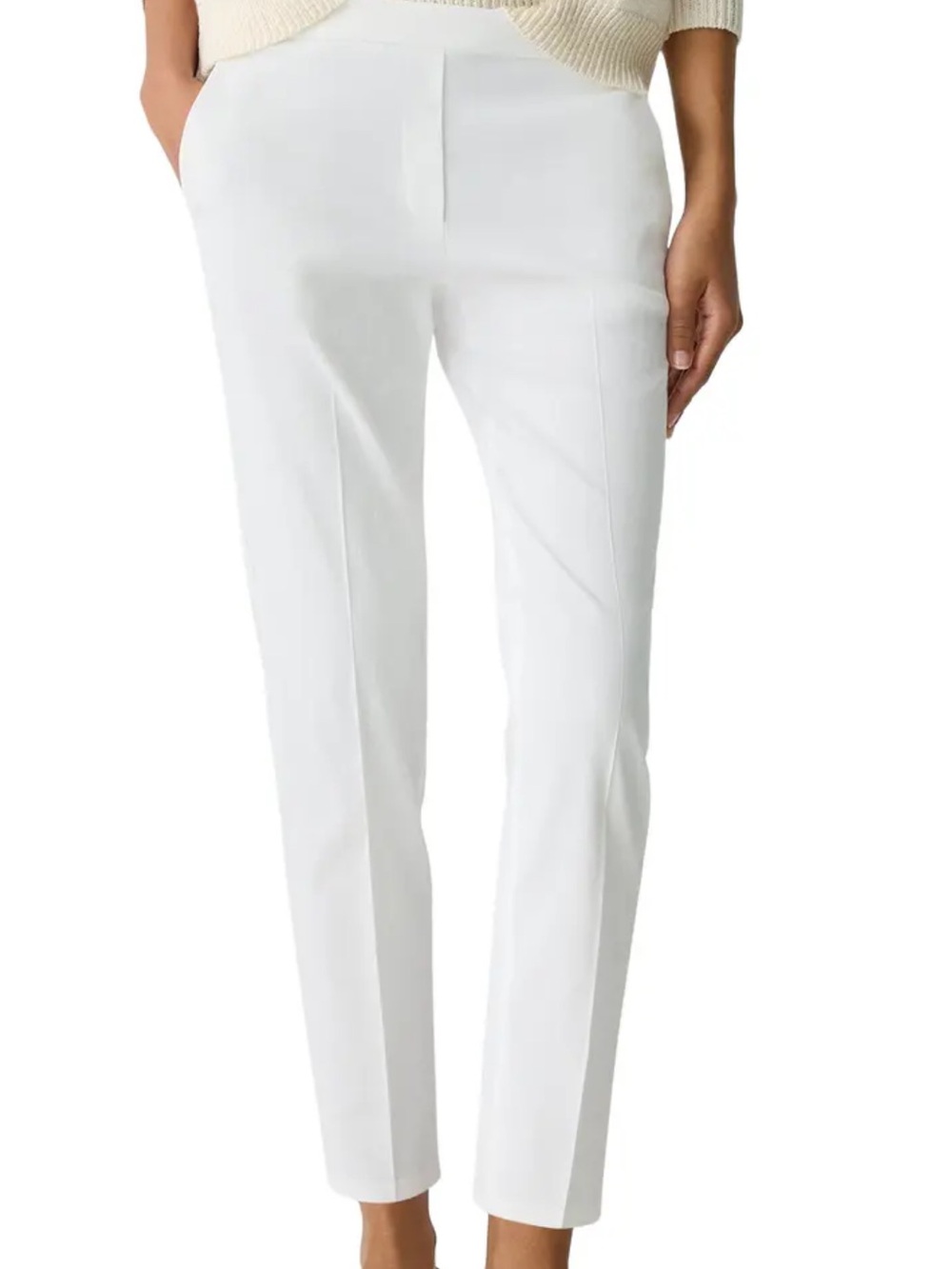NWT  Eileen Fisher Organic Cotton Stretch Twill Straight Trouser